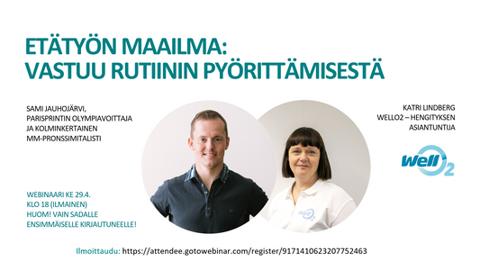 Webinaari: Etätyön maailma: vastuu rutiinin pyörittämisestä.